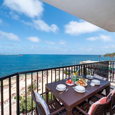 Islet Promenade Seafront Apartment With Large Corner Terrace By Getawaysmalta San Pawl il-Baħar Eksteriør billede