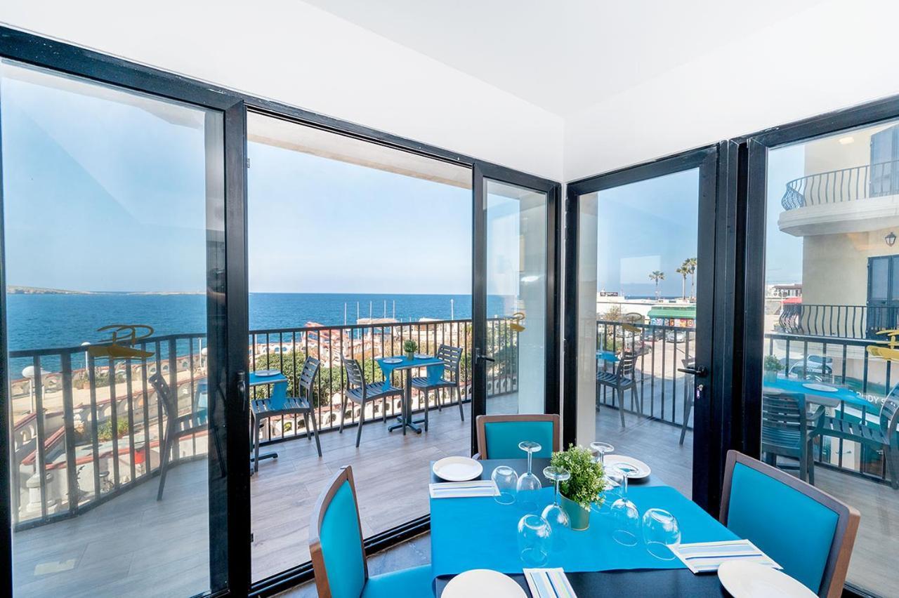 Islet Promenade Seafront Apartment With Large Corner Terrace By Getawaysmalta San Pawl il-Baħar Eksteriør billede