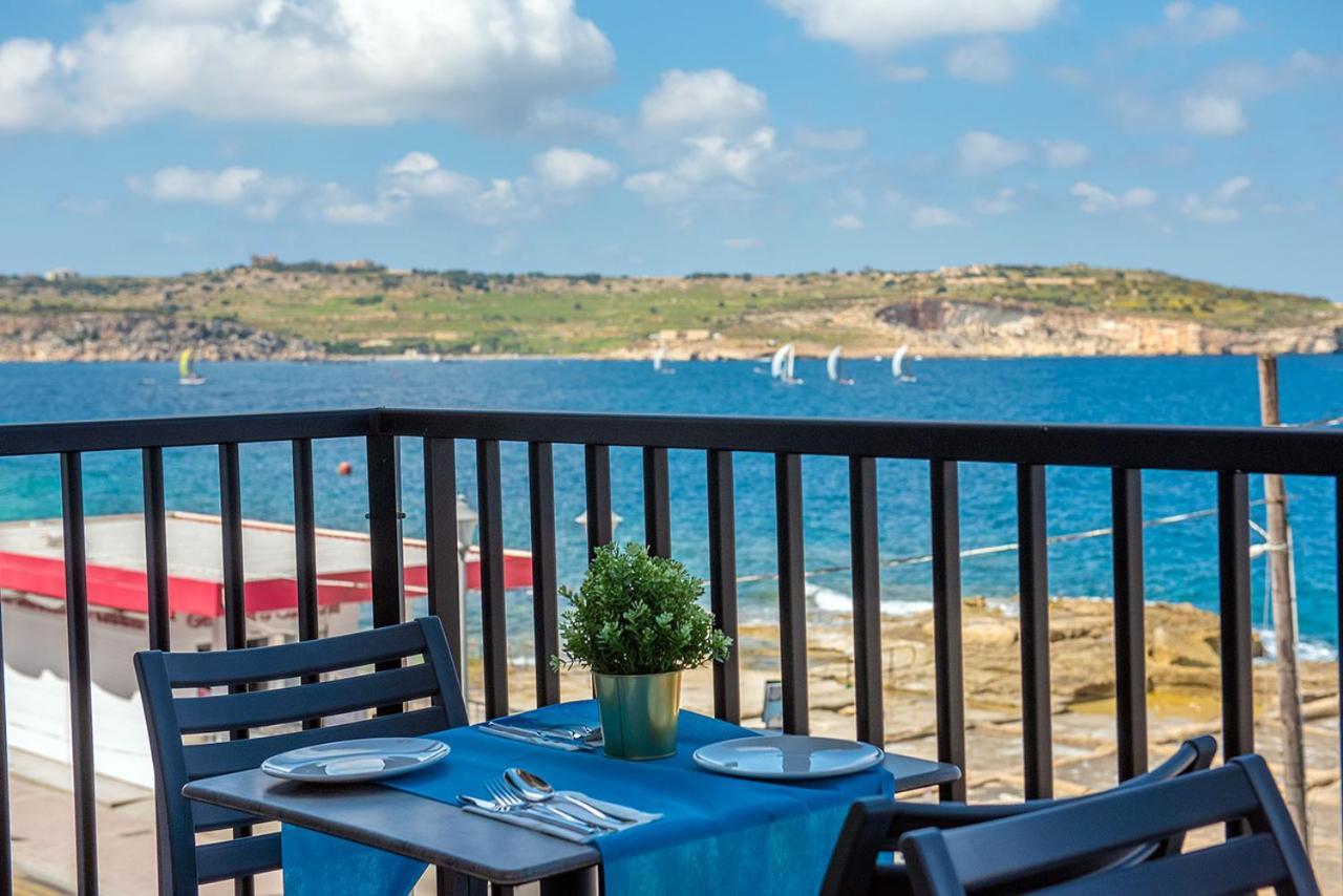 Islet Promenade Seafront Apartment With Large Corner Terrace By Getawaysmalta San Pawl il-Baħar Eksteriør billede